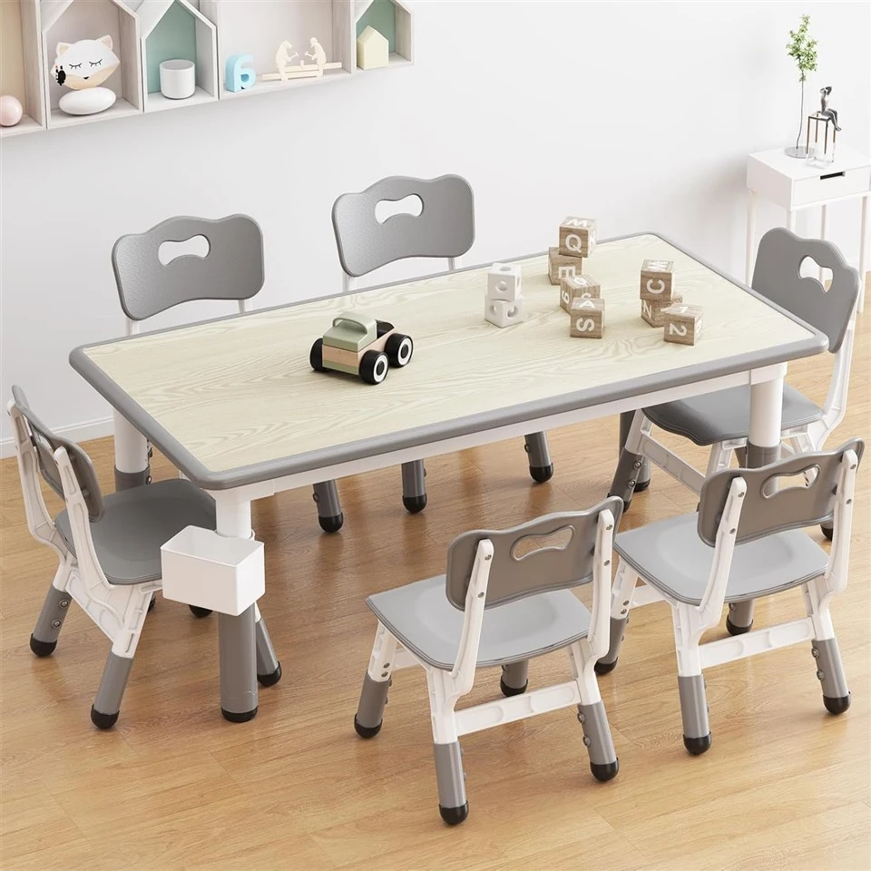 Kids Plastic Table and Chair Set